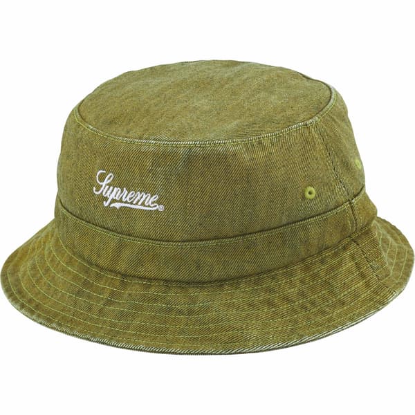 Supreme Coated Denim Crusher - Olive (front)