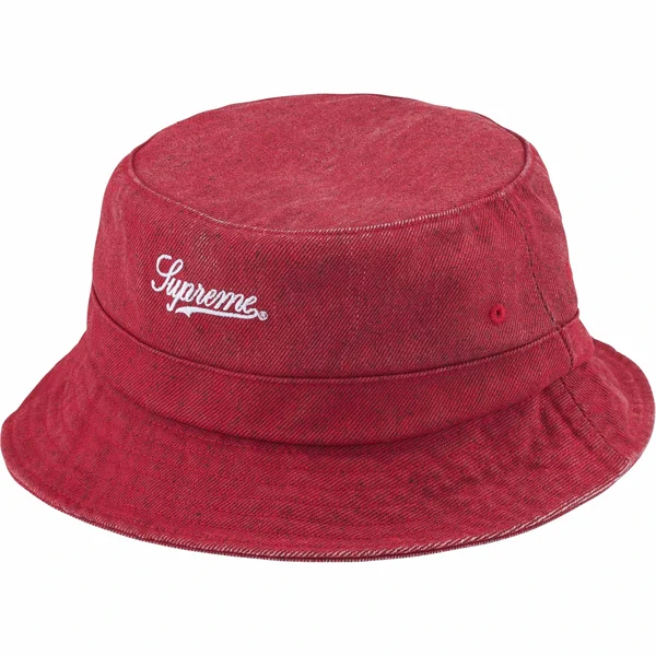 Supreme Coated Denim Crusher - Red (front)