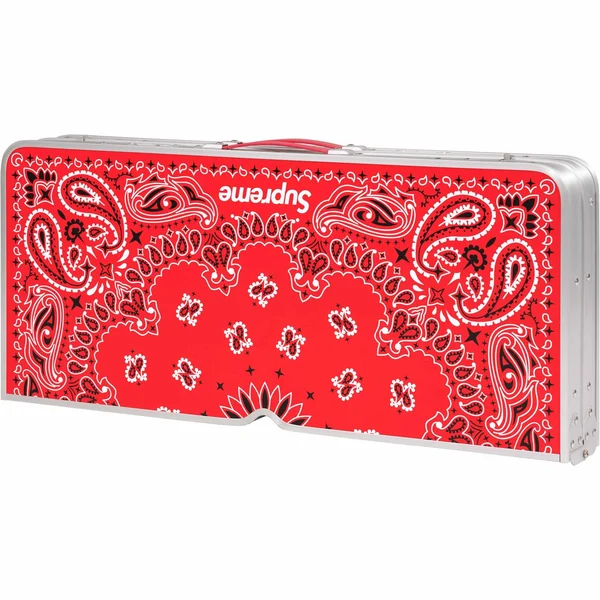 Supreme Coleman Folding Table Set - Red (front)