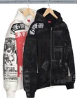 Supreme Collage Zip Up Hooded Sweatshirt