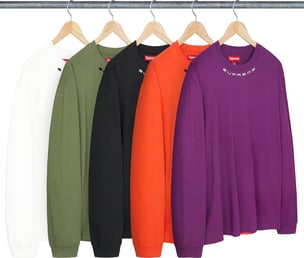 Supreme Collar Logo L/S Top