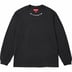 Supreme Collar Logo L/S Top - Black (front)