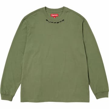Supreme Collar Logo L/S Top