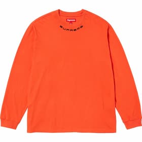 Supreme Collar Logo L/S Top Orange
