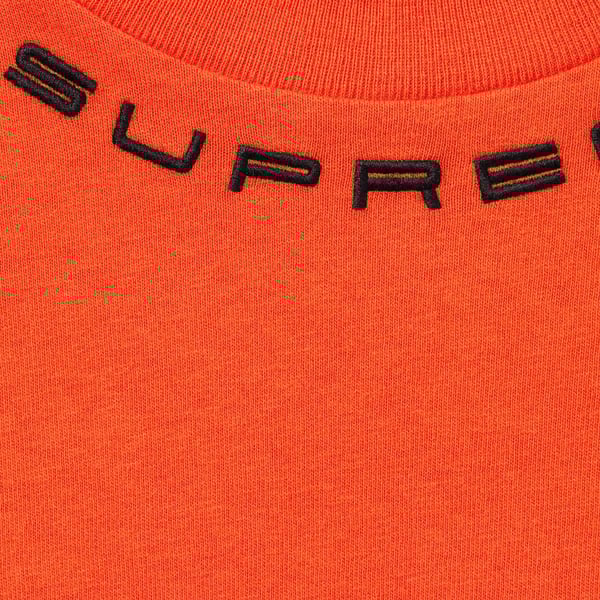 Supreme Collar Logo L/S Top - Orange (front)