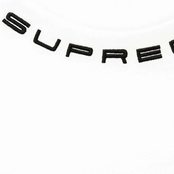 Supreme Collar Logo L/S Top - White (front)