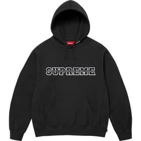 Supreme Collegiate Acronym Hooded Sweatshirt Black