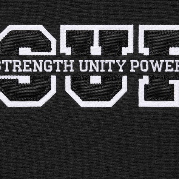 Supreme Collegiate Acronym Hooded Sweatshirt - Black (front)