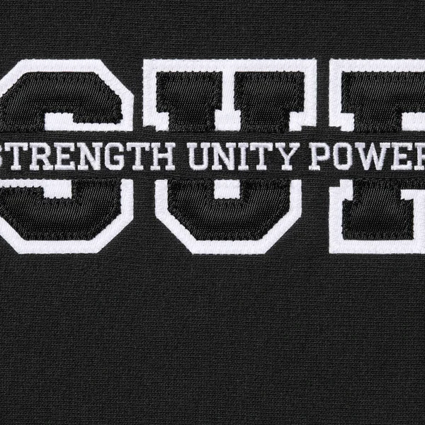 Supreme Collegiate Acronym Hooded Sweatshirt - Black (front)