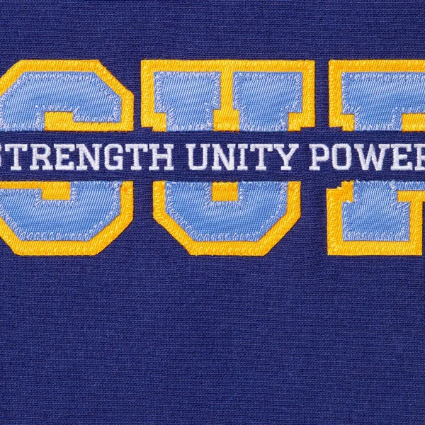 Supreme Collegiate Acronym Hooded Sweatshirt - Dark Royal (front)