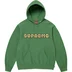 Supreme Collegiate Acronym Hooded Sweatshirt - Dusty Green (front)