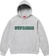 Supreme Collegiate Acronym Hooded Sweatshirt - Heather Grey (front)