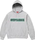 Supreme Collegiate Acronym Hooded Sweatshirt - Heather Grey (front)