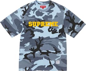 Supreme Collegiate Appliqué S/S Top Blue Camo
