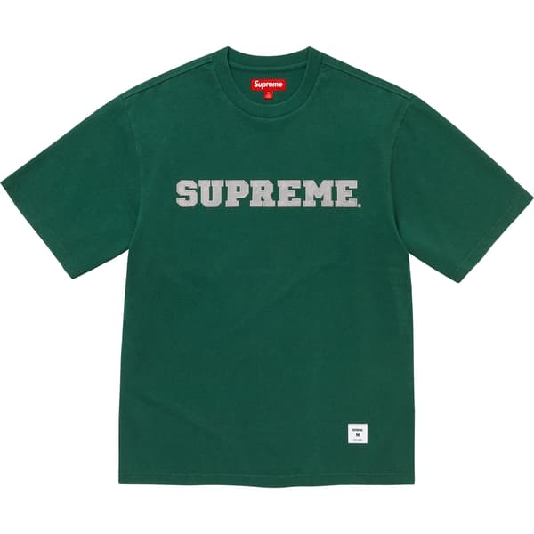 Supreme Collegiate Appliqué S/S Top - Dark Green (front)