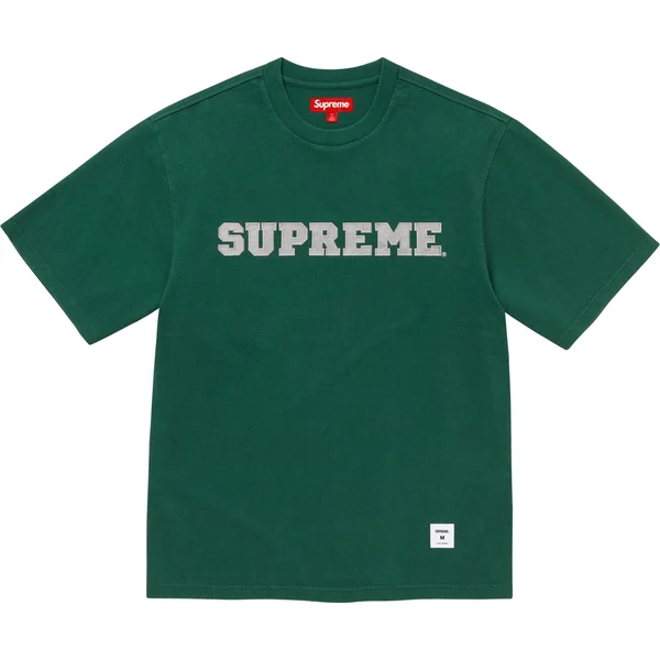 Supreme Collegiate Appliqué S/S Top - Dark Green (front)