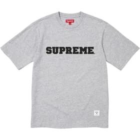 Supreme Collegiate Appliqué S/S Top Heather Grey