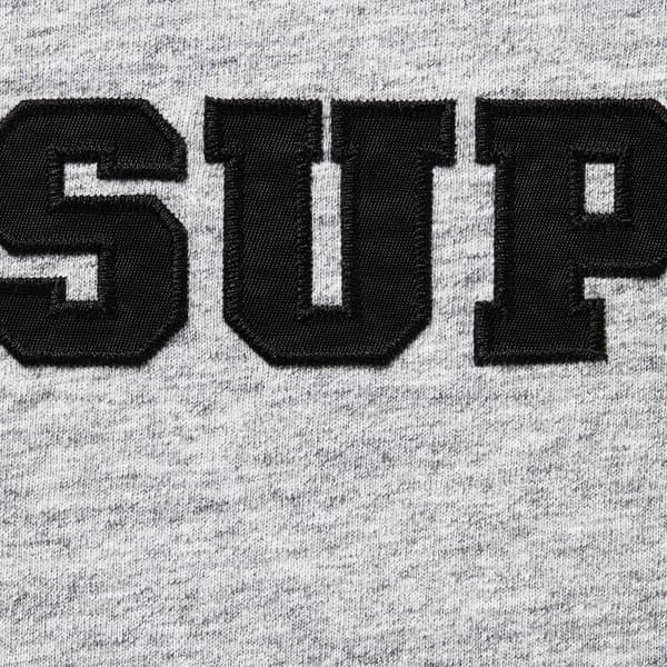 Supreme Collegiate Appliqué S/S Top - Heather Grey (front)