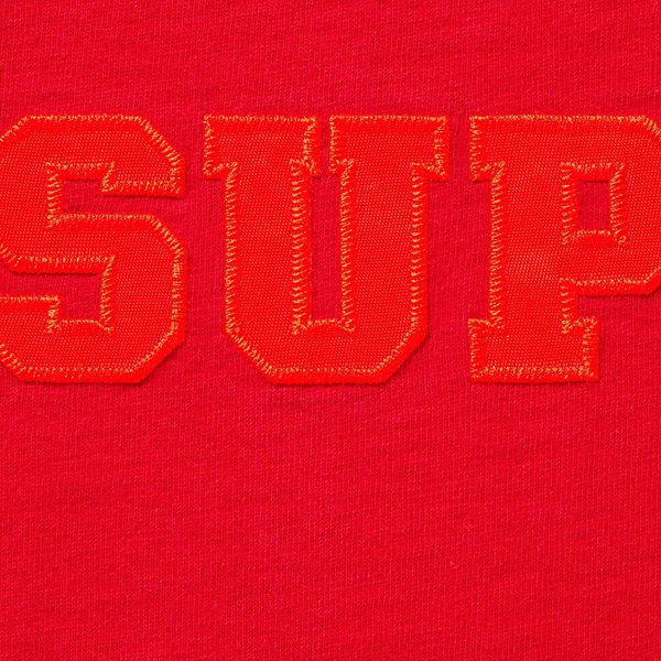 Supreme Collegiate Appliqué S/S Top - Red (front)