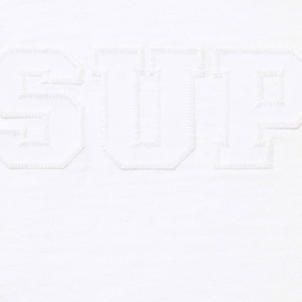 Supreme Collegiate Appliqué S/S Top - White (front)