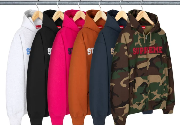 Supreme Collegiate Appliqué Zip Up Hooded Sweatshirt - Product Image