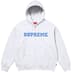 Supreme Collegiate Appliqué Zip Up Hooded Sweatshirt - Ash Grey (front)