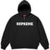 Supreme Collegiate Appliqué Zip Up Hooded Sweatshirt - Black (front)