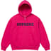 Supreme Collegiate Appliqué Zip Up Hooded Sweatshirt - Fuchsia (front)