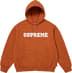 Supreme Collegiate Appliqué Zip Up Hooded Sweatshirt - Rust (front)