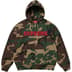 Supreme Collegiate Appliqué Zip Up Hooded Sweatshirt - Woodland Camo (front)