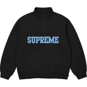 Supreme Collegiate Half Zip Pullover Black