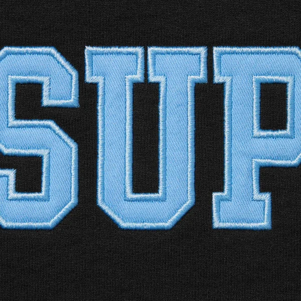 Supreme Collegiate Half Zip Pullover - Black (front)