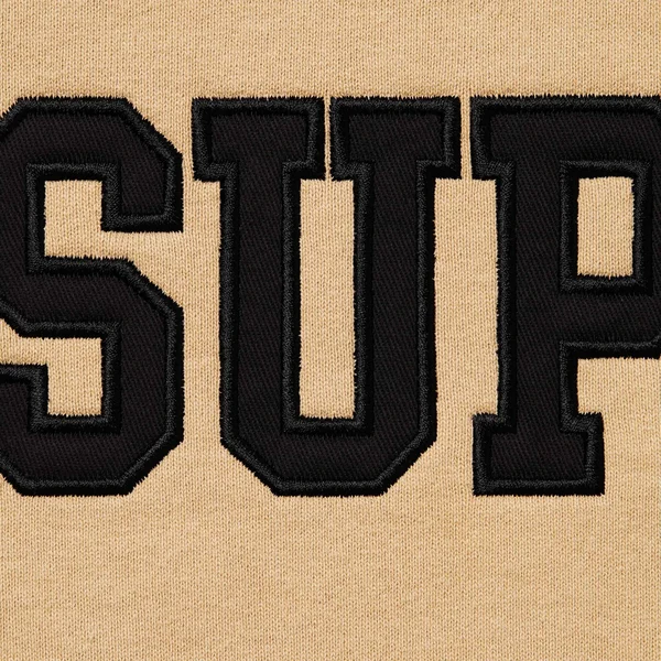 Supreme Collegiate Half Zip Pullover - Dark Tan (front)