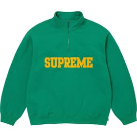 Supreme Collegiate Half Zip Pullover Light Pine
