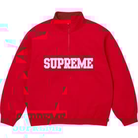 Supreme Collegiate Half Zip Pullover Red