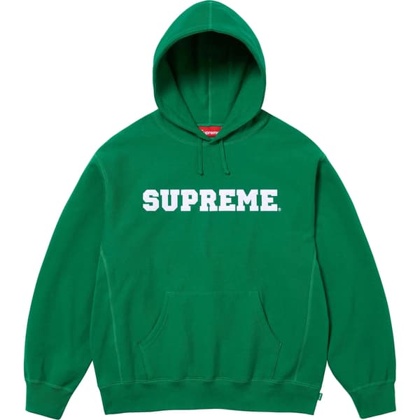 Supreme Collegiate Hooded Sweatshirt - Dark Green (front)