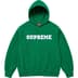 Supreme Collegiate Hooded Sweatshirt - Dark Green (front)