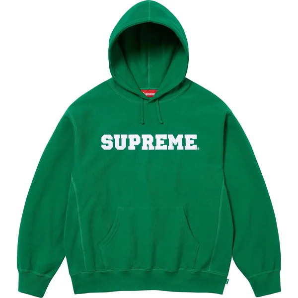 Supreme Collegiate Hooded Sweatshirt - Dark Green (front)