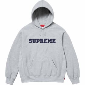 Supreme Collegiate Hooded Sweatshirt Heather Grey