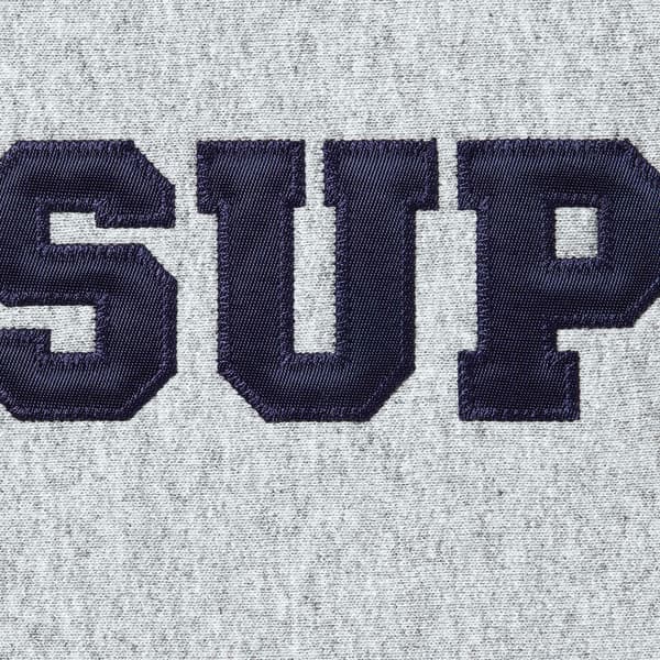 Supreme Collegiate Hooded Sweatshirt - Heather Grey (front)