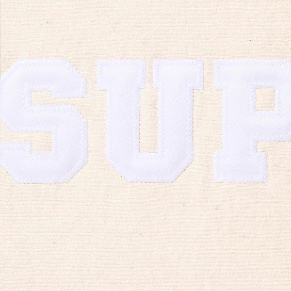 Supreme Collegiate Hooded Sweatshirt - Natural (front)