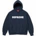 Supreme Collegiate Hooded Sweatshirt - Navy (front)