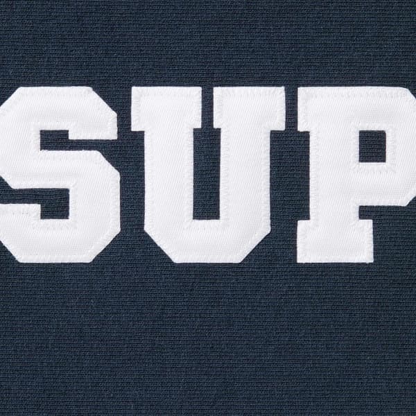 Supreme Collegiate Hooded Sweatshirt - Navy (front)