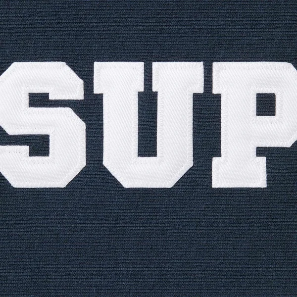 Supreme Collegiate Hooded Sweatshirt - Navy (front)