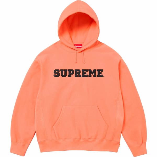 Supreme Collegiate Hooded Sweatshirt - Peach (front)