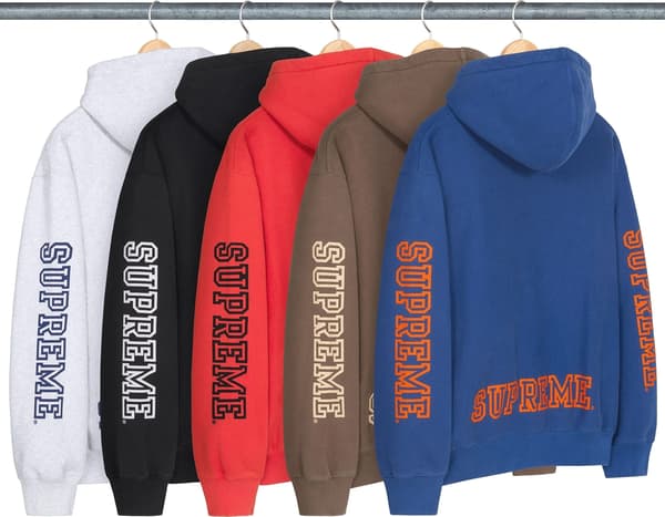 Supreme Collegiate Sleeve Hooded Sweatshirt - Product Image