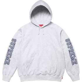 Supreme Collegiate Sleeve Hooded Sweatshirt Ash Grey