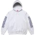Supreme Collegiate Sleeve Hooded Sweatshirt - Ash Grey (front)