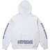 Supreme Collegiate Sleeve Hooded Sweatshirt - Ash Grey (front)