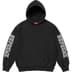 Supreme Collegiate Sleeve Hooded Sweatshirt - Black (front)